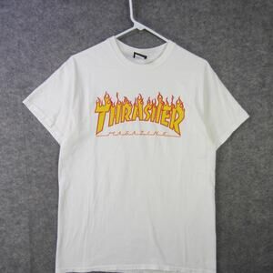 Thrasher Magazine Shirt Mens Medium Flame Skate Graphic Tee San Francisco